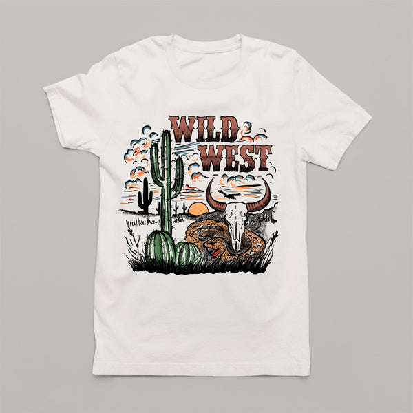 Wild West: Women's Western American Patriotic T-Shirt
