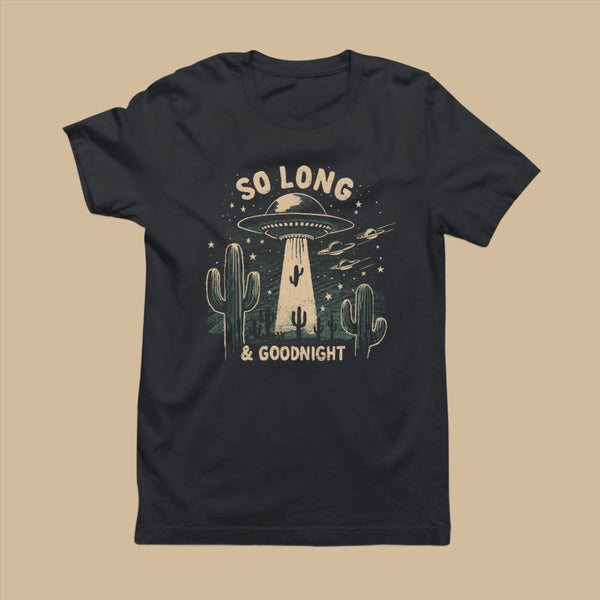 So Long And Goodnight: Women's Western American Rock T-Shirt