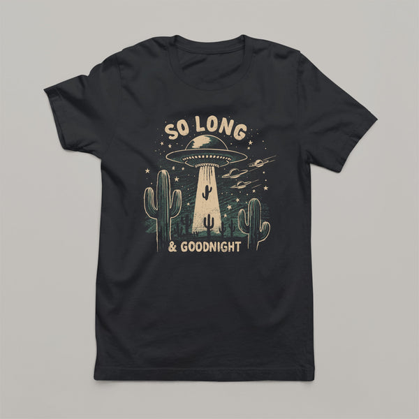 So Long And Goodnight: Men's Western American Rock T-Shirt
