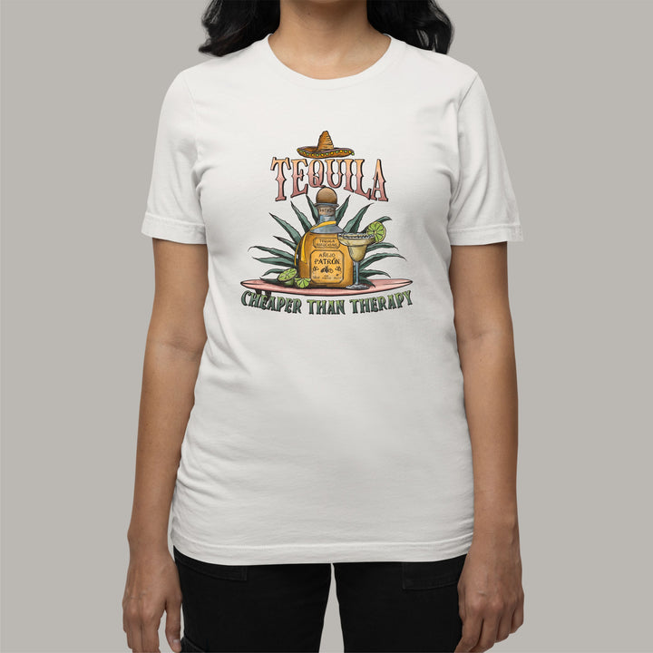 Women's Western T-Shirt - Tequila Cheaper Than Therapy