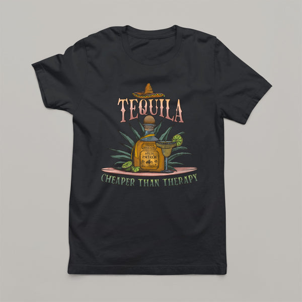 Women's Western T-Shirt - Tequila Cheaper Than Therapy