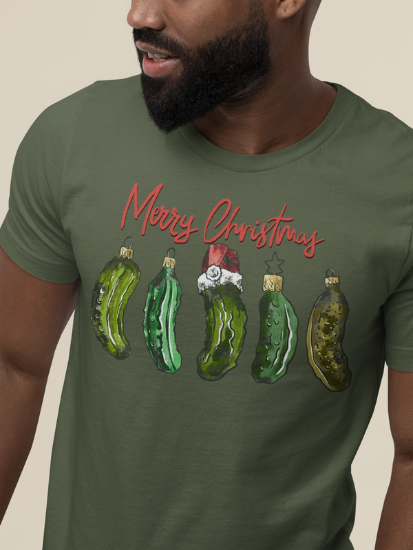 Christmas Ornaments t-shirts, Christmas t-shirts, Cucumber t-shirts