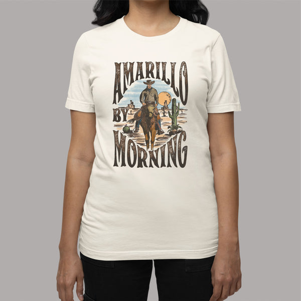 Amarillo By Morning: Women's Country Western Patriotic T-Shirt