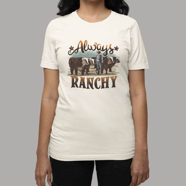 Always Ranch: Women's Country Western Patriotic T-Shirt