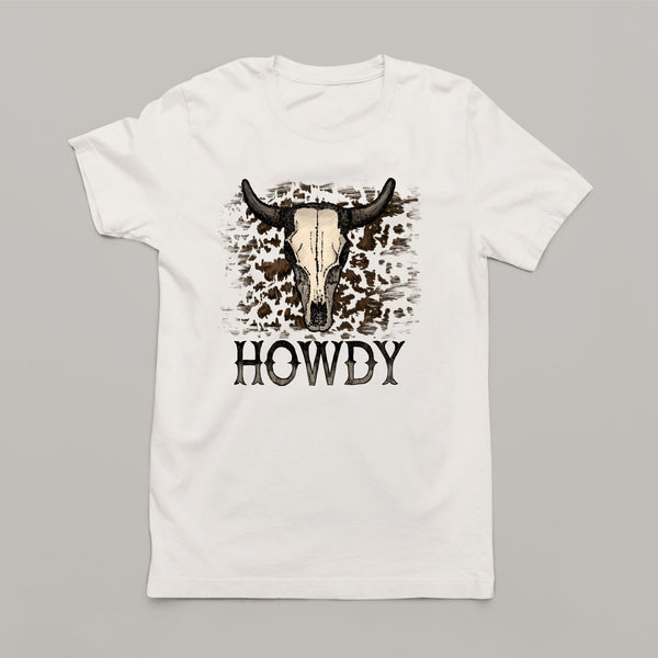 Howdy Vibes: Women's Western American Patriotic T-Shirt