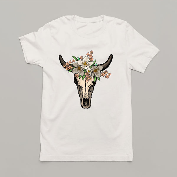 Boho Blossom: Women's Boho American Patriotic T-Shirt