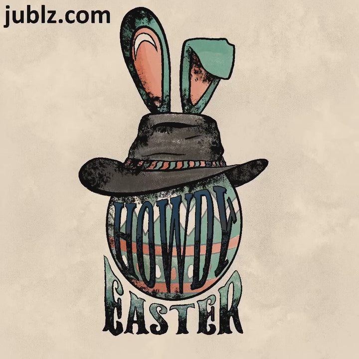 Cowboy Patriotic T-Shirt with Easter Egg