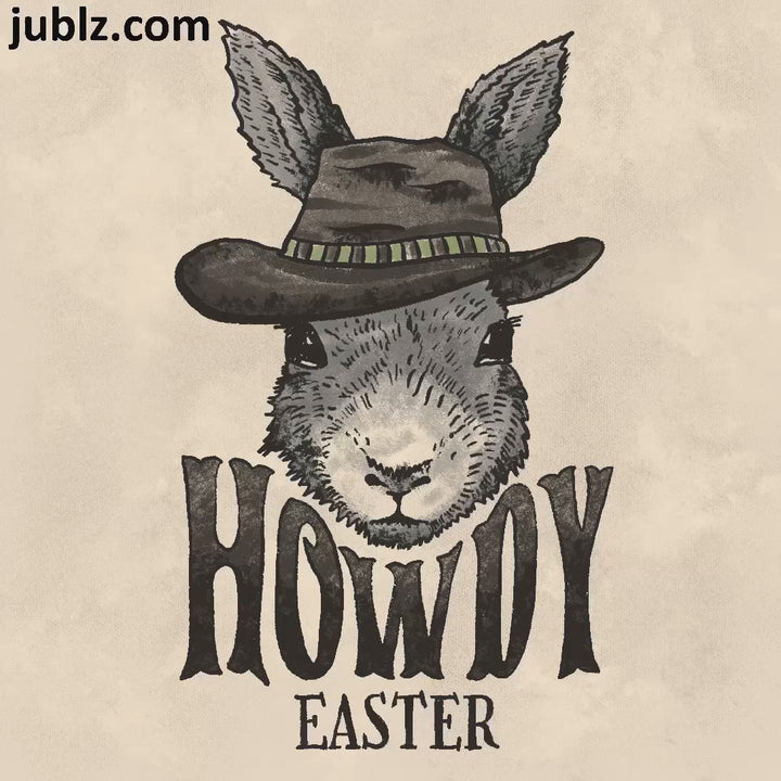 Howdy Easter: Women's Cowboy Patriotic T-Shirt